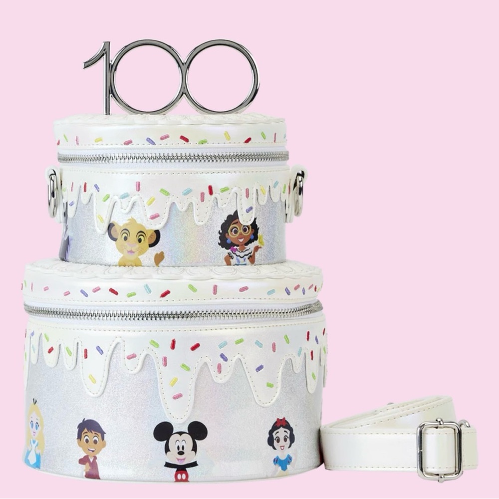 Loungefly 100th Disney Anniversary Birthday Cake Purse